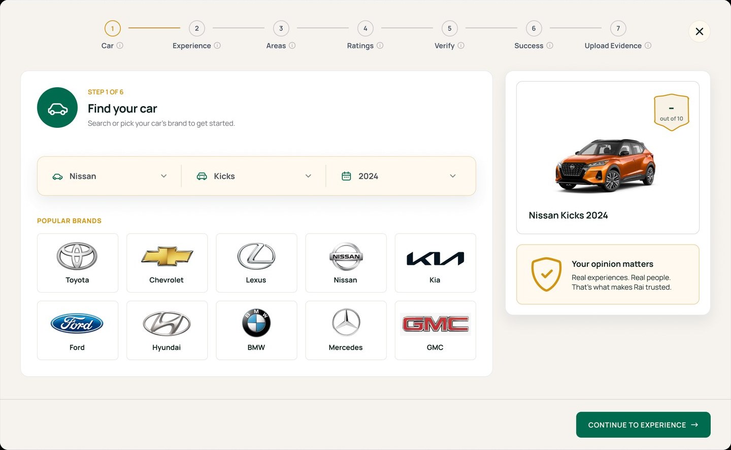 Step 1: Find your car